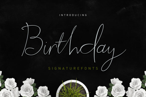 Birthday Script: The Modern Handwritten Font for Memorable Designs