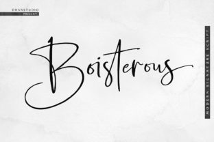 Boisterous Script: The Signature Font for Elegant Branding