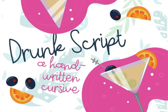 Drunk Script: The Whimsical Typeface for Playful Projects