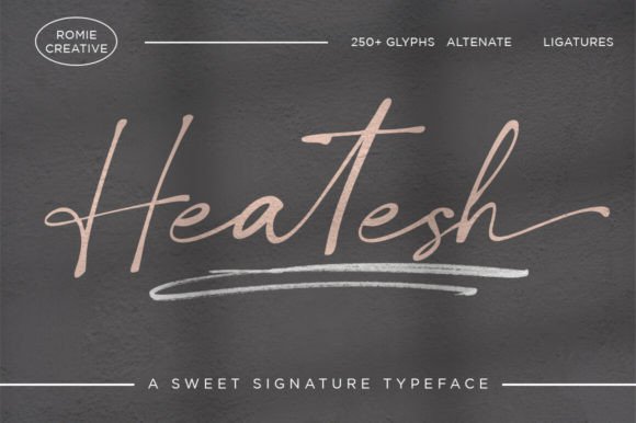 Heatesh Script: Crafting Authentic Brand Identities with Modern Calligraphy