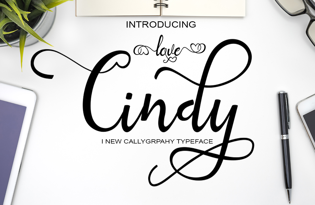 Love Cindy Script: A Romantic Script Font for Special Projects