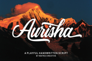Unveiling Aurisha Script: The Authentic Handwritten Font