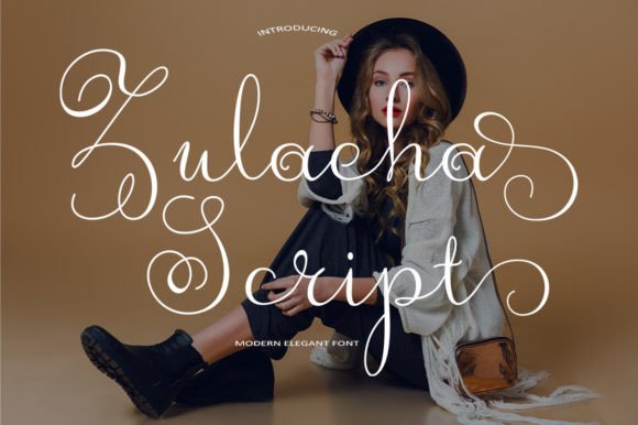 Unveiling Zulaeha Script: The Trendy, Feminine Typeface for Modern Designs